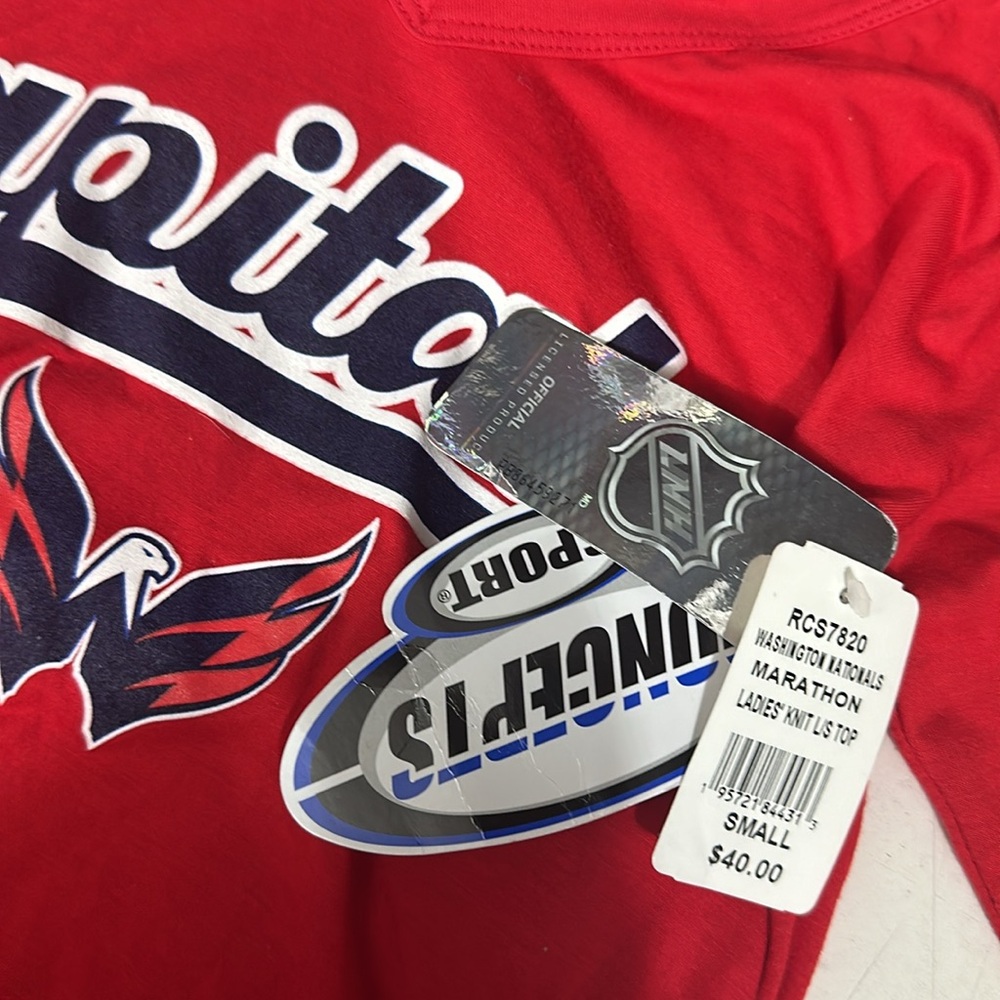 Concepts Sport Women's Washington‎ Capitals Marathon Knit Long Sleeve T-Shirt S - Picture 4 of 4